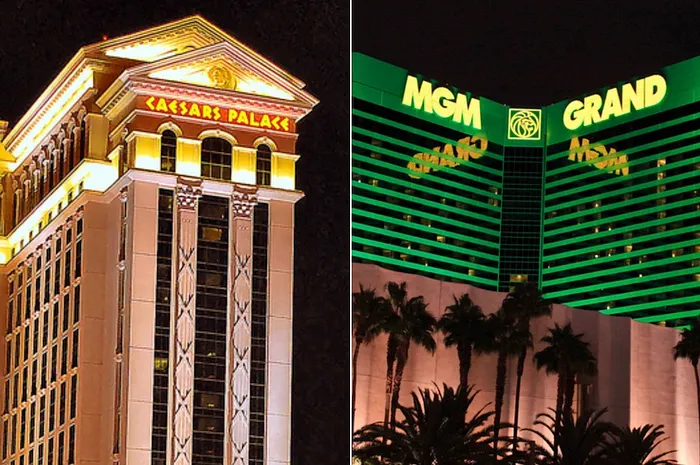 Caesars Palace and the MGM Grand, Las Vegas