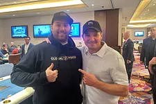 Connor Woodland with Jeremy Renner