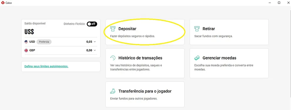 deposito pokerstars pix