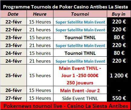 Tournoi Deepstack Antibes : la fièvre monte au Joa Siesta 103