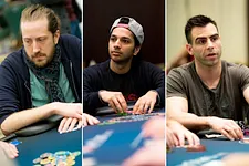 Steve O'Dwyer (left), Mohsin Charania (center), Olivier Busquet (right)