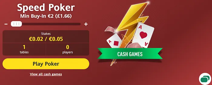 Bet365 Speed poker