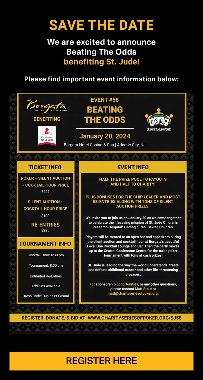 Nominees Announced for Next Week’s 2nd Annual Charity Series of Poker (CSOP) Awards 103
