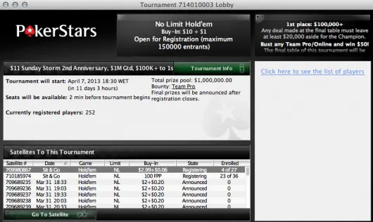 Aniversário Sunday Storm,  Milhão Garantido Amanhã! 101