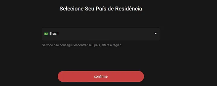 país de residência cadastro GGPoker