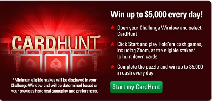 Win Up to ,000 Every Day in the CardHunt at PokerStars 101