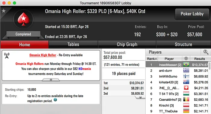 Gustavo Koundhadjian Vice no 5 Battle Royale, João Simão Crava Omania HR & Mais 103