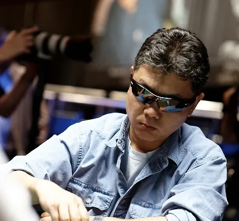 Yan Chen stacking up chips