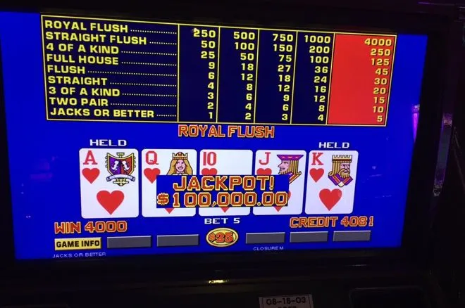 Poker Pro Acerta Sexto Royal Flush nas Máquinas de Vídeo Poker