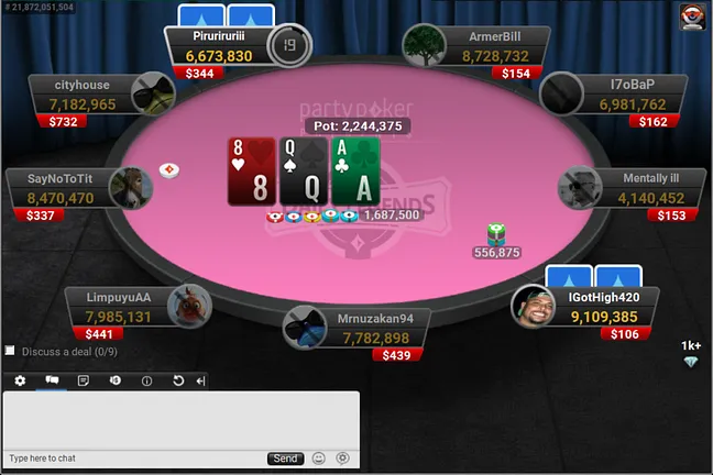 The One Shot is at Final Table