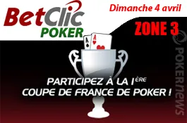 50 tickets pour la Coupe de France de Poker (Zone 3)
