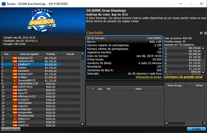 gran domingo 888poker