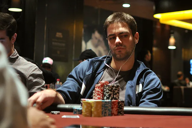 James Obst begins the day as the only player with a six-figure stack.