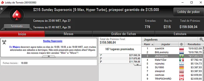 Ricardo Souza, Victor Pedote e Zilkar Baranow dão Show no PokerStars & Mais 102