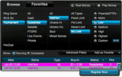 Full Tilt Poker :  Million garantis dans les Big Little Tournament 101