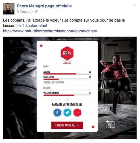 Quand Enora Malagré touche 1500€ de PokerStars pour un Tweet 101