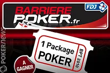 Le site BarrièrePoker.fr organise un jeu concours pour faire gagner notamment un package pour le tournoi live Barrière Poker Tou