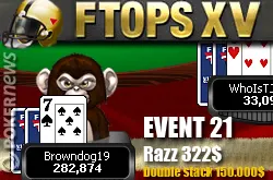 Vendredi 19 février le tournoi Event #21 de Razz à 322$ des FTOPS XV a vu 'axis67' rafler la victoire et 35.550$ de premier prix
