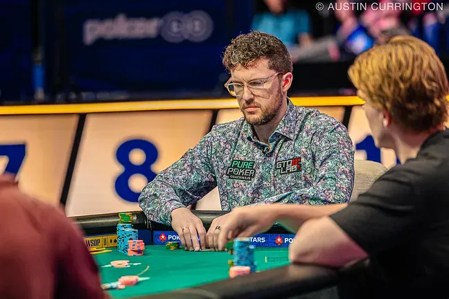 Poker players at a table