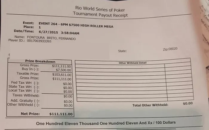 Fernando Brito Vai Jogar o 1,111 High Roller for ONE DROP 101