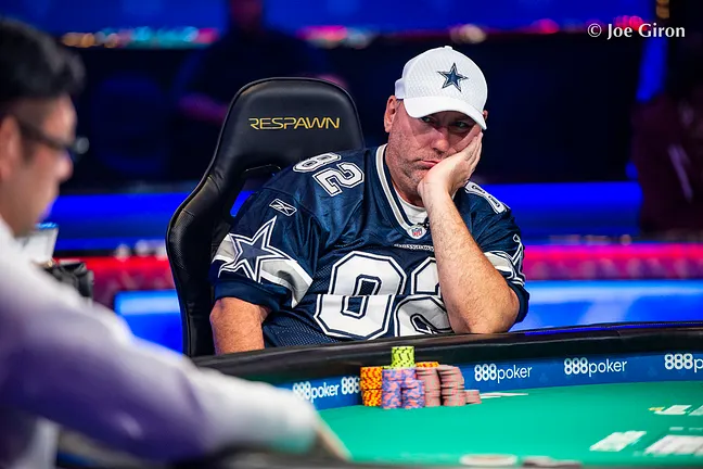 John Gorsuch during the Millionair Maker Final Table