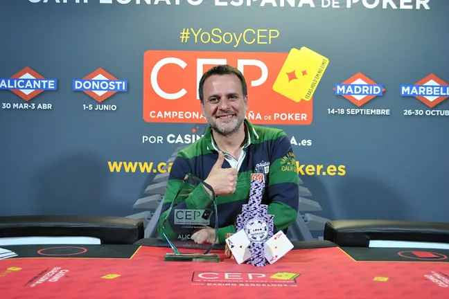 Toni Vázquez tras su victoria en Alicante