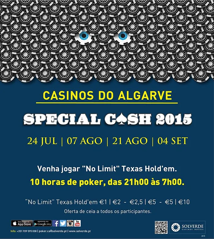 Hoje no Casino de Vilamoura: Special Cash das 21:00 às 07:00 101