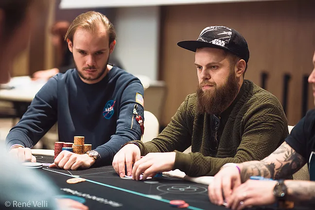 Kaupo Tenno (right), eliminated with Julius Schamburg (left) in back-to-back hands