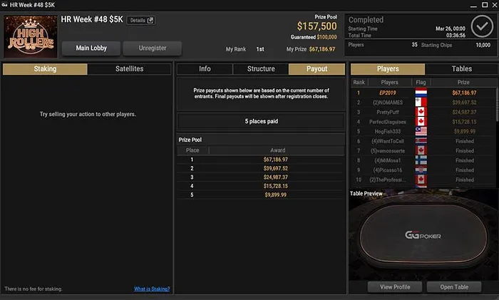 GGPoker High Roller Week
