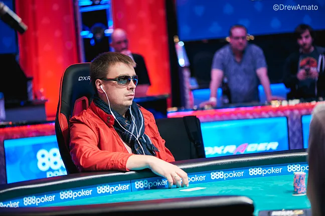 Ihar Soika during his Monster Stack final table earlier this summer