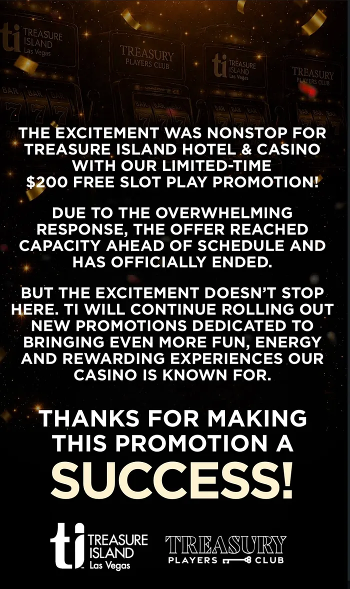 Treasure Island Pull Offer