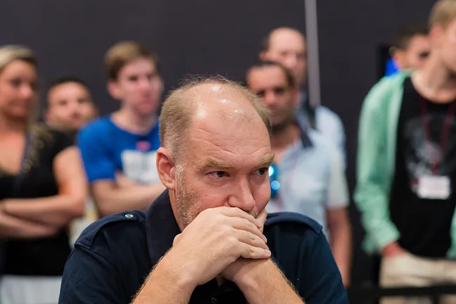 Vitaly Lunkin earlier this festival in the €50,000 Super High Roller