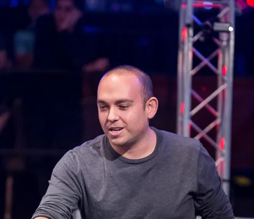 Thayer Rasmussen, pictured at the final table of Event #21.
