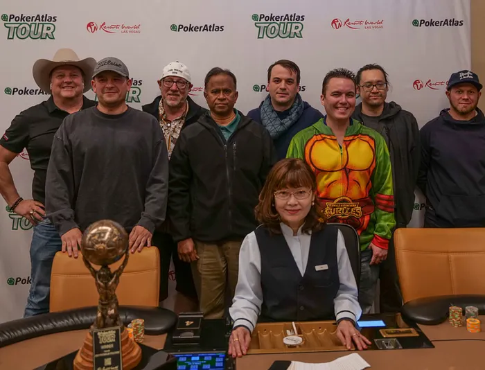 The Poker Atlas Poker Tour Main Event final table.