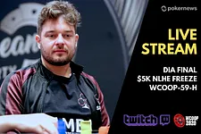 Fabiano Kovalski no dia final do US$ 5.200 NLHE Midweek Freeze do WCOOP [AO VIVO]