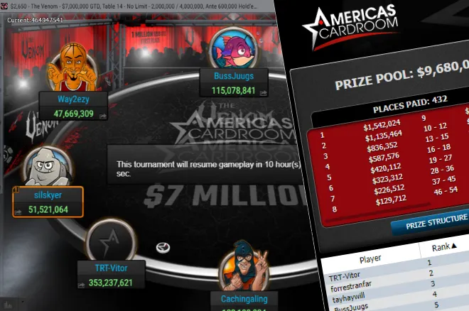 Mesa final The Venon na Americas Cardroom