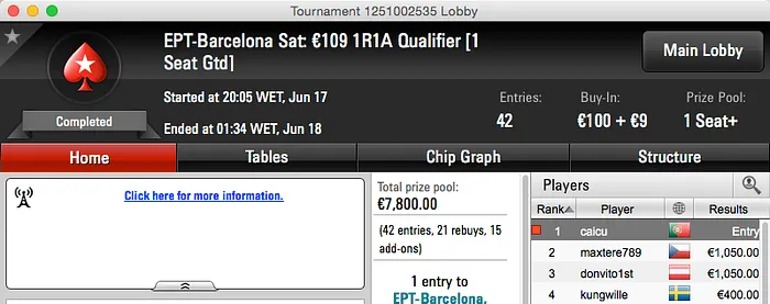 Ayaz "Dr.Machine" Manji Ganha Entrada no  EPT Barcelona 101