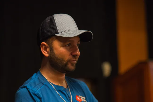 Daniel Negreanu is Putting on a Show for the Railbirds Here on Day 2