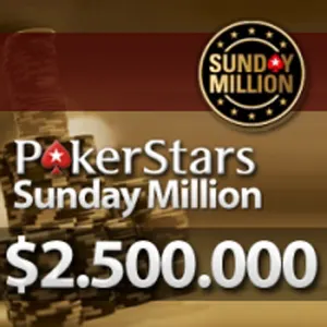 Sunday Million com Prizepool Garantido de $2,500,000 0001