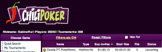Liga PT.PokerNews - VI Etapa a partir das 21:30 na ChiliPoker 101