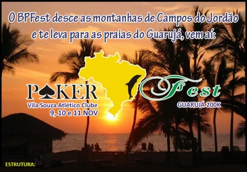 Brasil Poker Fest no Guarujá – 9 a 11 Novembro - Brasil 0001