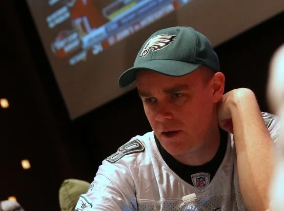 Andrew Kelsall on Day 2 of the Borgata Winter Poker Open WPT Main Event