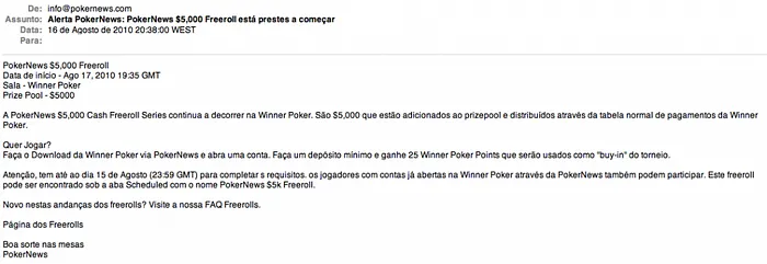 Novidades na PokerNews 104