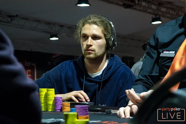Ben Heath busts in the very last hand of the day