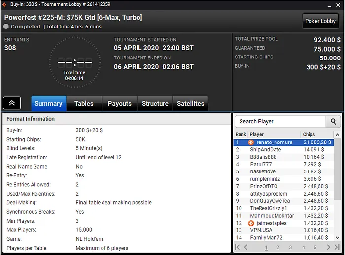 powerfest partypoker