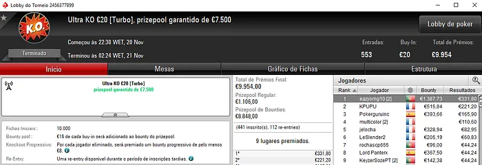 levezinho13, eazyomg10 e Tutti4Simons Brilham na PokerStars.FRESPT 102