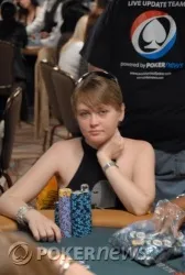 Svetlana Gromenkova will enter Tuesday's Event #15 final with the chip lead