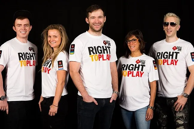Team PokerStars supports Right to Play
