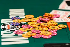 In Too Deep: A Big Pot With One Mediocre Pair Early in a Tournament