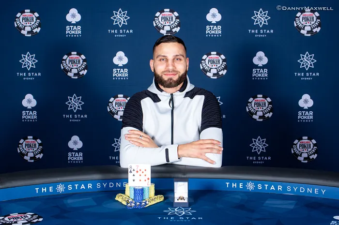 Huss Hassan, winner of the 2018 WSOP Circuit Sydney $1,320 No-Limit Hold'em Six-Max